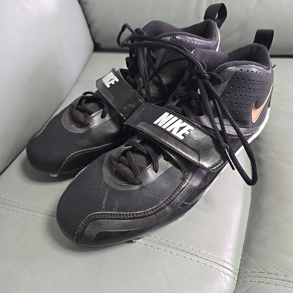 Nike Zoom Code D Men's‎ Black Football Cleats Size 10.5 442258-011